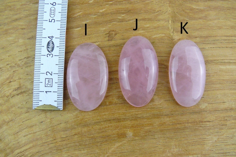 Rose Quartz Cabochons || Oval image 5
