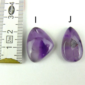 Cabochon di ametista / Ametista Trapiche Ovale, rotondo, a goccia, quadrato immagine 6