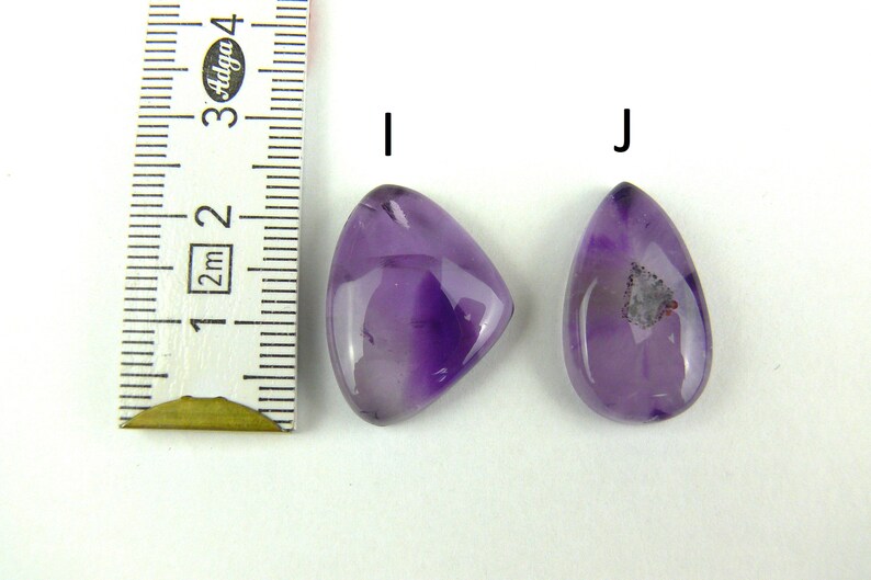 Cabochon di ametista / Ametista Trapiche Ovale, rotondo, a goccia, quadrato immagine 6