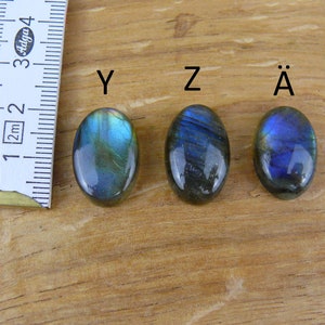 Labradorit Edelsteine / Cabochons Oval Bild 10