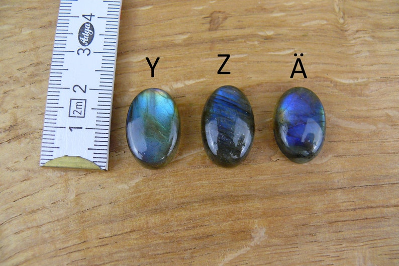 Labradorit Edelsteine / Cabochons Oval Bild 10