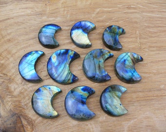 Labradorit Cabochons || Mond / Sichelmond / Mond-Form