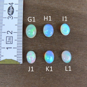 Äthiopischer Opal Cabochons / Welo Opal ca. 6-9 mm Oval Bild 3