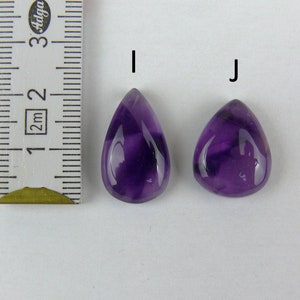 Amethyst Cabochons / Trapiche Amethyst Tropfen / Teardrop / Birnen-Form Bild 6