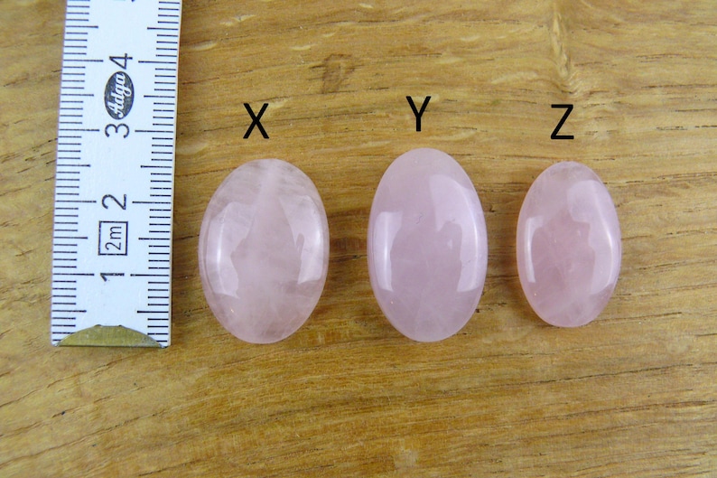Rose Quartz Cabochons || Oval image 10
