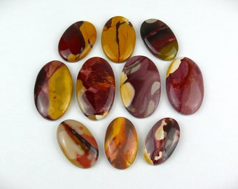 Mookait Jaspis Cabochons || Oval