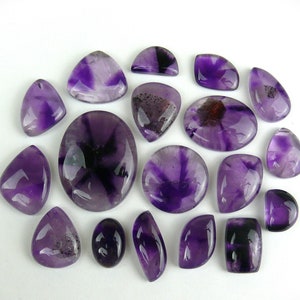 Amethyst Cabochons / Trapiche Amethyst Oval, Rund, Tropfen, Viereckig Bild 1