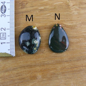 Kleine Ozean-Jaspis Cabochons / Ozean Jasper || Tropfen, Oval, Viereckig Bild 8