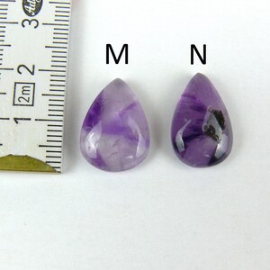 Amethyst Cabochons / Trapiche Amethyst Tropfen / Teardrop / Birnen-Form Bild 8