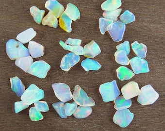 Ethiopian Opal || Small Tumbled Stones || Approx. 5-15 mm || Sets of 5
