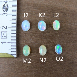 Äthiopischer Opal Cabochons / Welo Opal ca. 6-9 mm Oval Bild 8