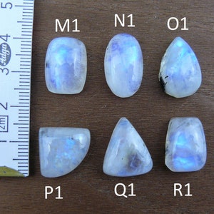 Regenbogen Mondstein Cabochons / Weißer Labradorit Edelsteine Viereckig/Rechteckig, Oval, Tropfen, Rund, Verschiedene Formen Bild 4