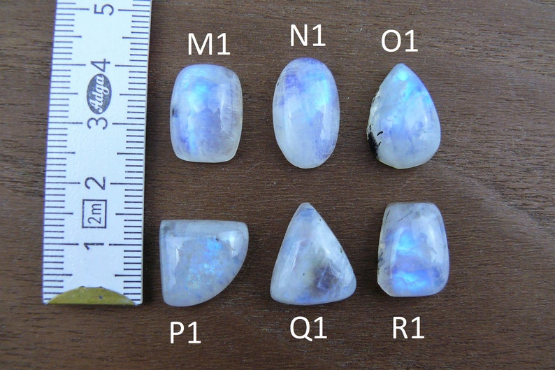 Regenbogen Mondstein Cabochons / Weißer Labradorit Edelsteine Viereckig/Rechteckig, Oval, Tropfen, Rund, Verschiedene Formen Bild 4