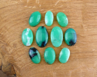 Chrysoprase Cabochons || Oval