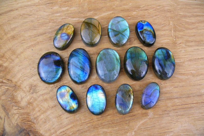 Labradorit Edelsteine / Cabochons Oval Bild 1