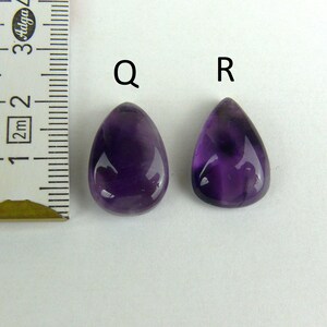 Amethyst Cabochons / Trapiche Amethyst Tropfen / Teardrop / Birnen-Form Bild 10