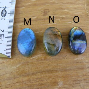 Labradorit Edelsteine / Cabochons Oval Bild 6