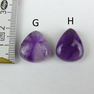 Amethyst Cabochons / Trapiche Amethyst Tropfen / Teardrop / Birnen-Form Bild 5