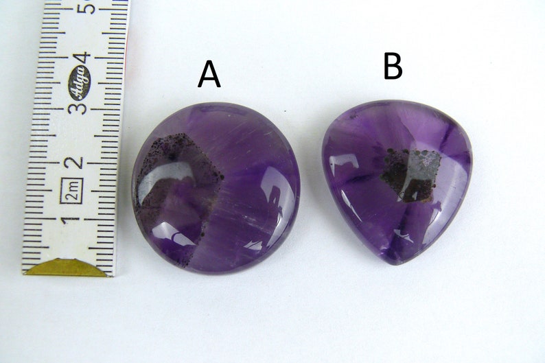 Amethyst Cabochons / Trapiche Amethyst Oval, Rund, Tropfen, Viereckig Bild 2