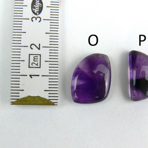 Cabochon di ametista / Ametista Trapiche Ovale, rotondo, a goccia, quadrato immagine 9