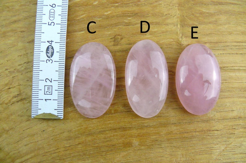 Rose Quartz Cabochons || Oval image 3