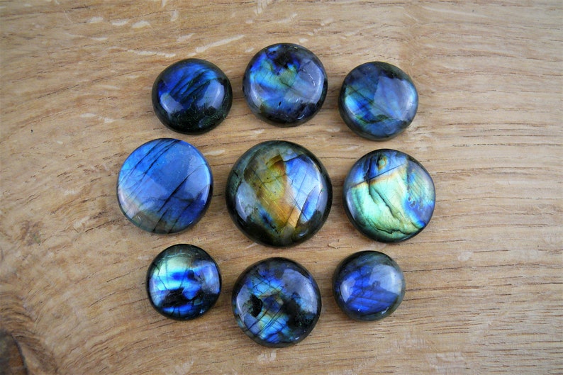 Labradoriet cabochons Rondom afbeelding 1