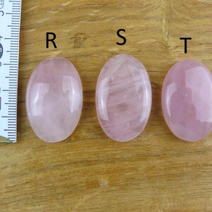 Rose Quartz Cabochons || Oval image 8