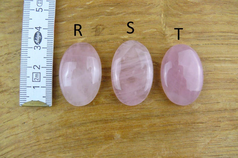 Rose Quartz Cabochons || Oval image 8