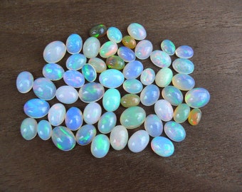 Äthiopischer Opal Cabochons / Welo Opal || ca. 6-9 mm || Oval