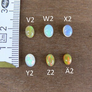 Äthiopischer Opal Cabochons / Welo Opal ca. 6-9 mm Oval Bild 10