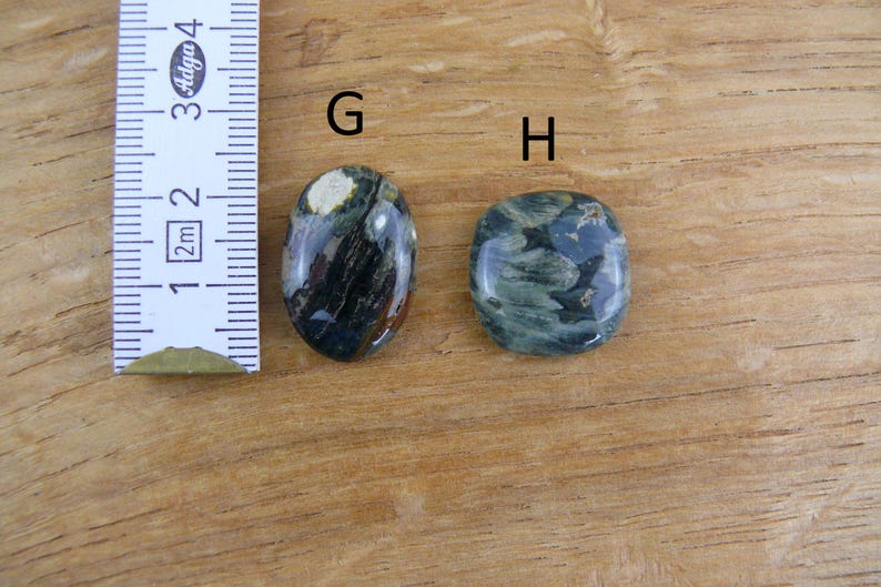 Kleine Ozean-Jaspis Cabochons / Ozean Jasper || Tropfen, Oval, Viereckig Bild 5