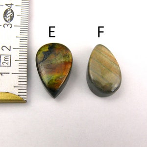 Golden Labradorite Cabochons Drop / Teardrop / Pear Shape image 4