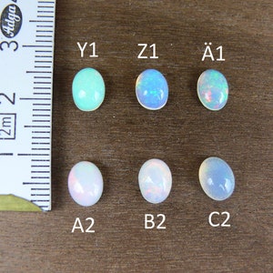 Äthiopischer Opal Cabochons / Welo Opal ca. 6-9 mm Oval Bild 6