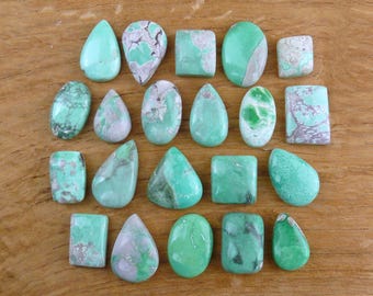Kleine varisciet cabochons || Druppel, vierkant, ovaal || ca. 13-22 mm
