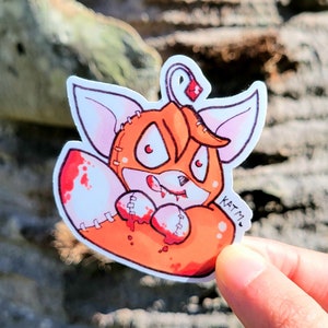 Linda muñeca Chibi Tails Pegatina