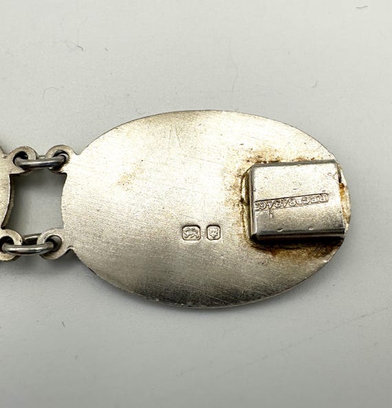 Vintage 1945 Hallmarked Solid Silver Statement Ch… - image 10