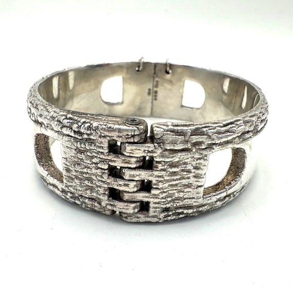 Vintage Chunky Solid Silver 1978 Hallmark Bark Ef… - image 4