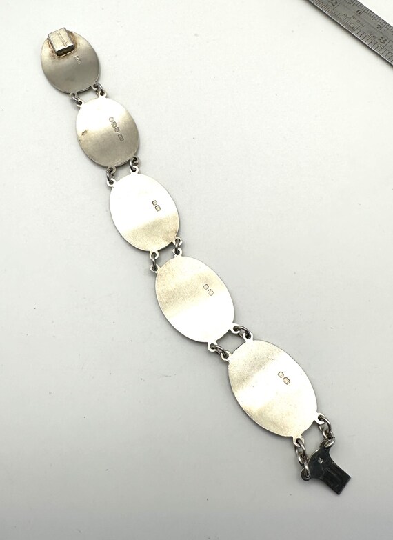 Vintage 1945 Hallmarked Solid Silver Statement Ch… - image 7