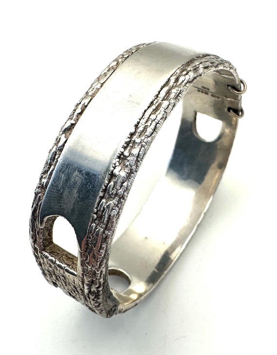 Vintage Chunky Solid Silver 1978 Hallmark Bark Ef… - image 1