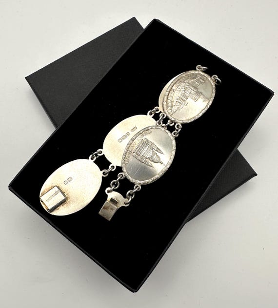 Vintage 1945 Hallmarked Solid Silver Statement Ch… - image 11