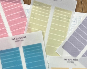 HOBONICHI BOXES Planner Stickers | Minimal Sticker Sheet | Hobonichi Stickers  | Bullet Journal | Functional Planning | Time Blocking