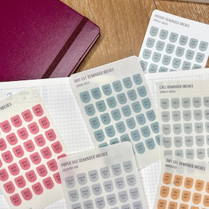 Rappel d'autocollants pour agenda Arch Scripts | Planification minimaliste | Mini-autocollants | Étiquettes pour agendas fonctionnels | Bullet Journal | Calendrier