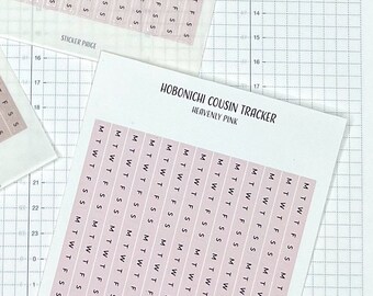 HOBONICHI TRACKER Planner Stickers | Minimal Planning | Mini Sticker | Functional Planner Label | Hobonichi Cousin | Stalogy | Habit Tracker