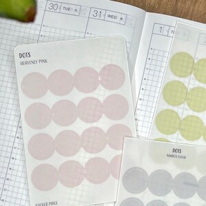 PUNKTE Planer Aufkleber | Minimalistische Planung | Kreis Aufkleber | Funktionale Planer Aufkleber | Bullet Journal | Transparent