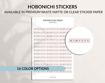HOBONICHI TRACKER Planner Stickers | Minimal Planning | Mini Sticker | Functional Planner Label | Hobonichi Cousin | Stalogy | Habit Tracker