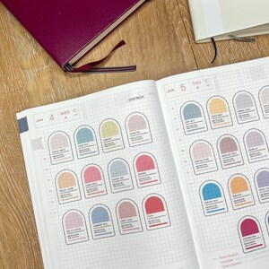 HOBONICHI WASHI Planner Stickers | Minimal Sticker Sheet | Hobonichi ...