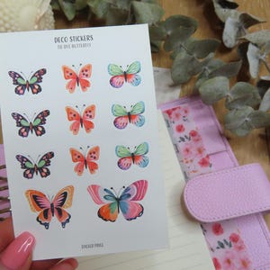 TIE DYE BUTTERFLY | Planner Stickers | Diary Stickers | Deco Stickers | Hobonichi Journal Sticker | Deco Stickers | Bujo | Spring Stickers