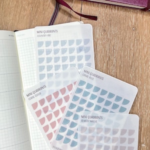 MINI QUADRANTS Planner Stickers | Minimalist Planning | Mini Triangle Stickers | Functional Planner Labels | Bullet Journal | Calendar