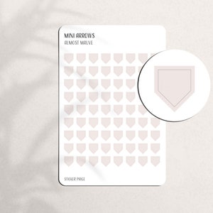 TRANSPARENT MINI ARROWS Planner Stickers | Minimalist Planning | Mini Arrow Stickers | Functional Planner Stickers | Bullet Journal