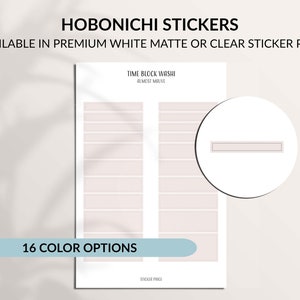 HOBONICHI BOXES Planner Stickers | Minimal Sticker Sheet | Hobonichi ...